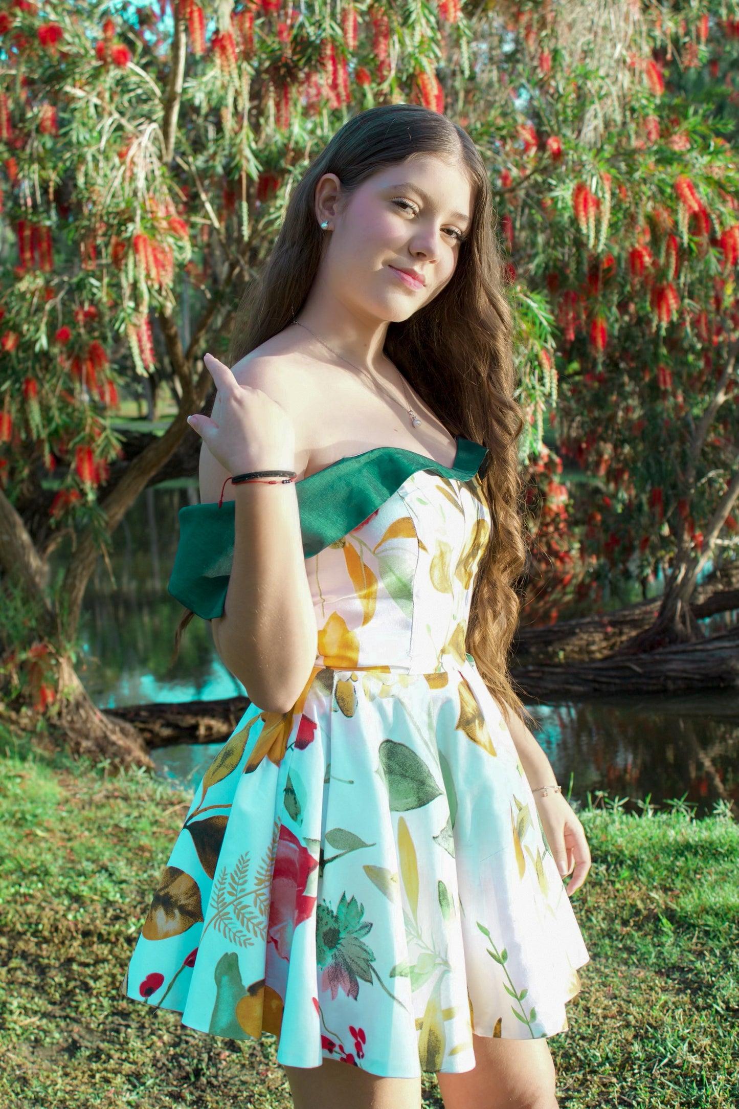 Women’s Off-Shoulder Floral Summer Dress – Lightweight Elegant Casual Day Dress