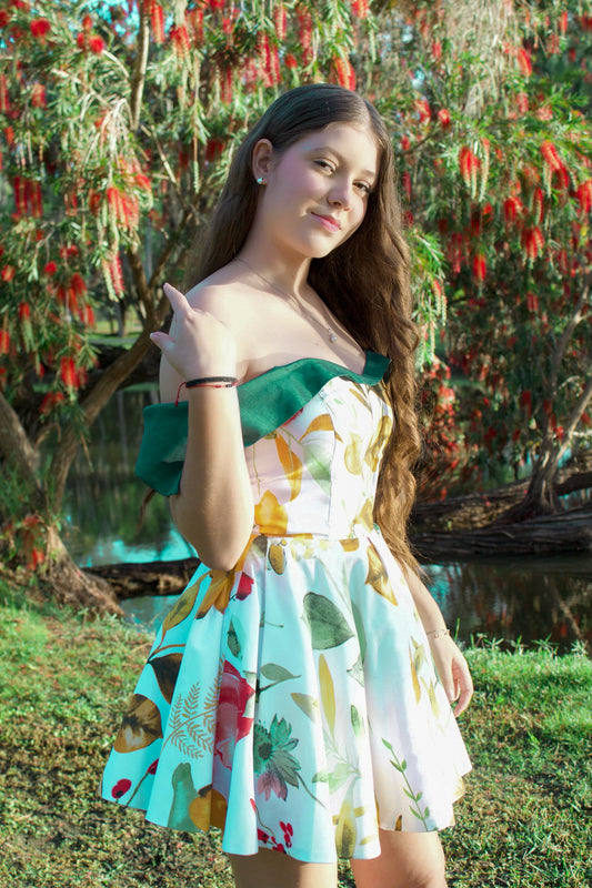 Women’s Off-Shoulder Floral Summer Dress – Lightweight Elegant Casual Day Dress