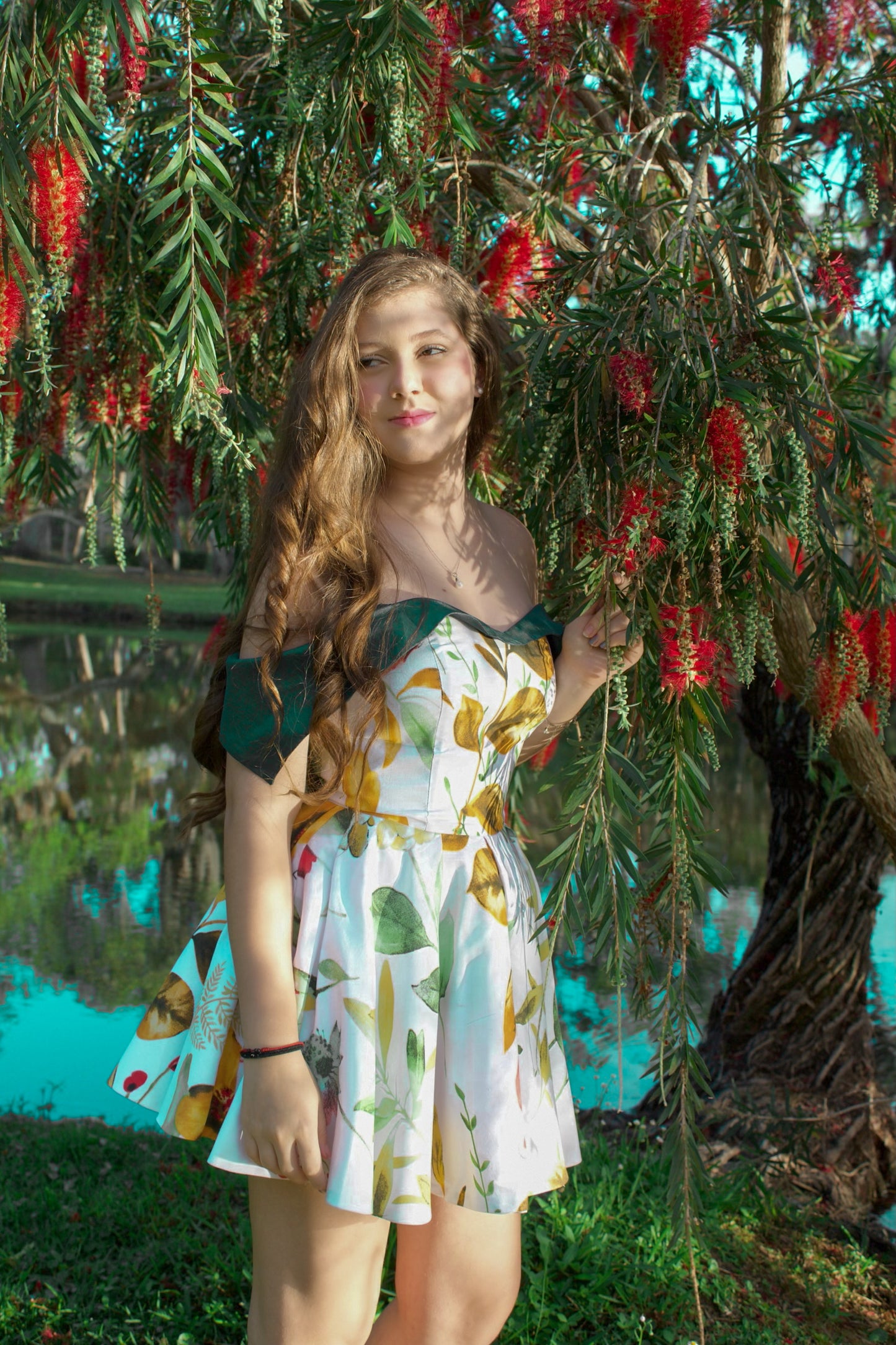 Women’s Off-Shoulder Floral Summer Dress – Lightweight Elegant Casual Day Dress